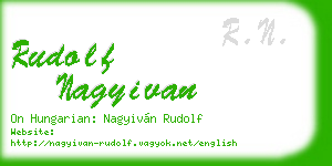 rudolf nagyivan business card